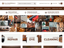 Tablet Screenshot of leatherworldtech.com